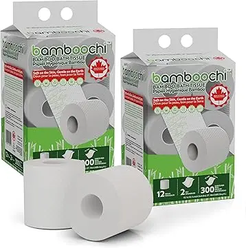 Bamboo Toilet Paper – Cube Pack (12 Rolls x 2, 24 Rolls)